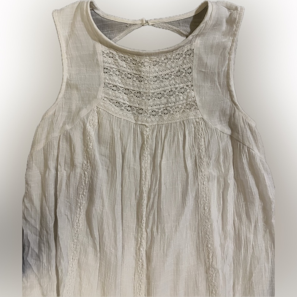 Baevely Chic Cream Sleeveless Mini Dress - Picture 2 of 7